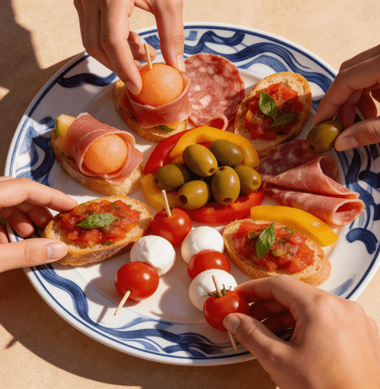 apero italien antipasti partage charcuterie burrata
